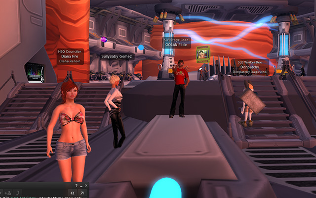 Enjoying the party