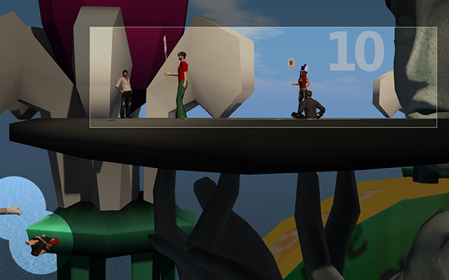 Jumping down avatars