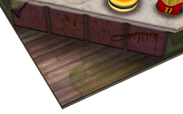 Stained floor